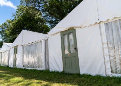 Luxury Safari frame tents for glamping at Glastonbury